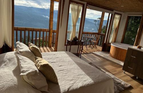 Choachi Ski Chalet | Choachi Ecocabaña 2 Cielosue jacuzzi