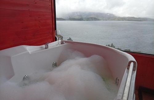 Tota Other | Cabaña la María jacuzzi, Hidromasaje junto a laguna de tota