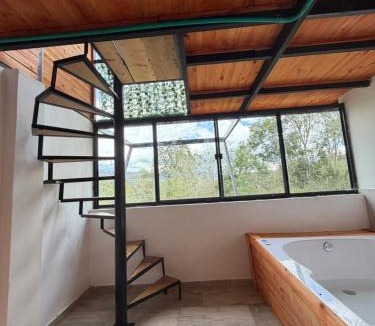 Choachi Other | Ecocabañas ByB Cabaña de lujo con jacuzzi y vista a la montaña