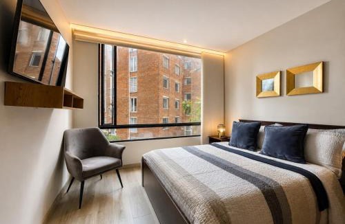 Calle 100 Apartment | Prime Building Luxury Loft by Estoril 100