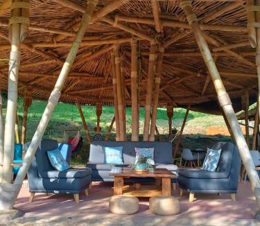 San Carlos Other | Cabanas ecologicas con vista espectacular y cascada privada - Finca Qawana Ecolodge en San Carlos