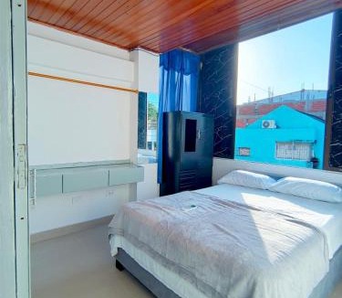 Pie del Cerro Apartment | Habitación doble con baño compartido