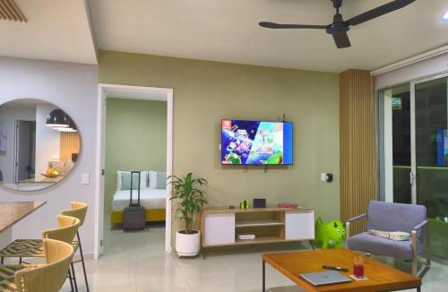 La Boquilla Apartment | Frente al Mar - Morros Resort - Familiar Luxe - BBQ Privado - Nintendo Swicht