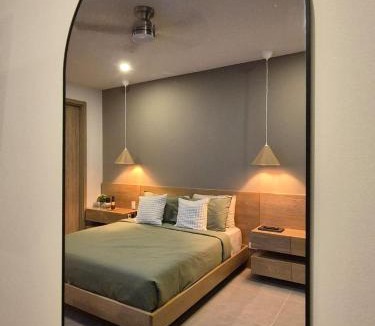 Zona Norte Apartment | Apartamento moderno con vista al mar y piscinas 1 habitación con balcón en Manzanillo,Cartagena