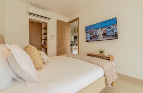 Zona Norte Apartment | Baia Kristal: playa privada, laguna y balcón