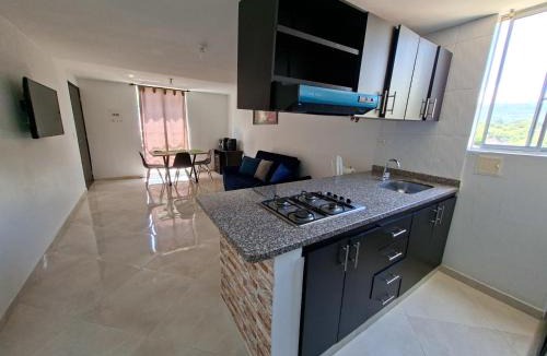 San Gil Apartment | Espacio Moderno con Vista y Piscina Privada
