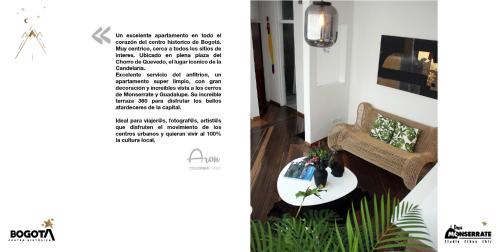 La Candelaria Apartment | Depa Monserrate Historic Retreat in Central Candelaria with Mountain Views Bogota