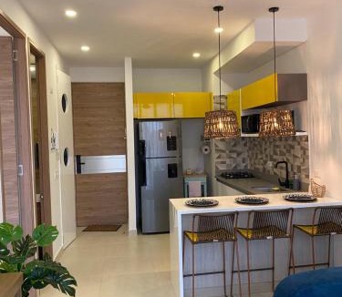 Santa Marta Apartment | ApartaSuite-Pozos Colorados-vista al Mar-2 camas-2 baños