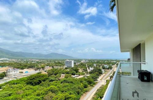 Papare Apartment | Moderno 3 hab con la mejor Vista en playa dormida Santa Marta