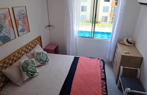 Ricaurte Apartment | Apartamento con vista a la piscina