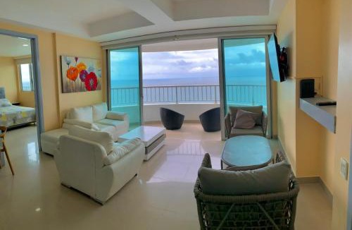 Bocagrande Apartment | Apartamento P32 Frente Al Mar Con Balcón Aire Acondicionado Y Wifi
