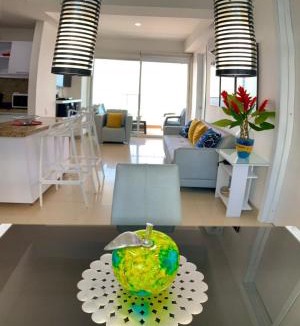 Bocagrande Apartment | Apartamento Con Balcon P6 Frente Al Mar Con Aire Acondicionado y Wifi