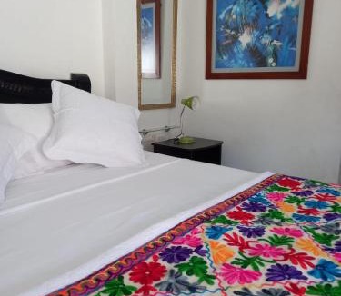 Cartagena Walled City Apartment | HPT-SC1 HABITACION DE HOTEL CUADRUPLE CON PISCINA AIRE ACONDICIONADO Y WIFi EN GETSEMANI