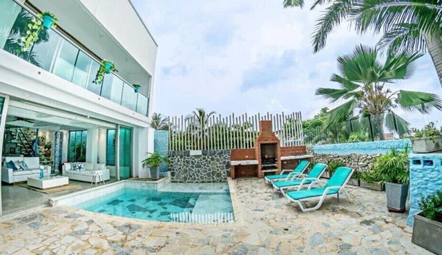 w*| Cozy 4BR Home w/ Exclusive Pool n AC in CTG in Cartagena de Indias