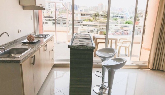 Junior Loft + Balcony + kitchen in Barranquilla