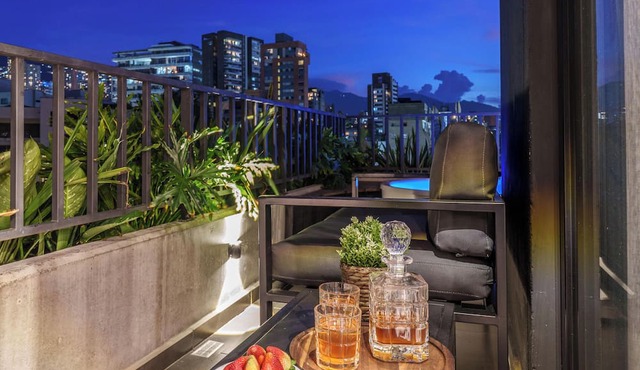 Luxe apt in Poblado/AC/BBQ - Morph 1002