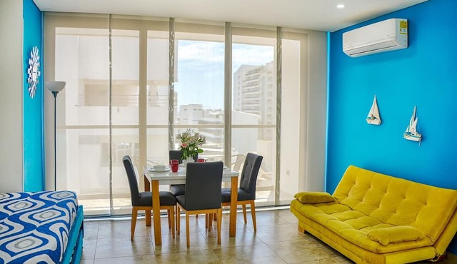 2-bedroom apartment in enjoyable el rodadero Santa Marta with WiFi, AC