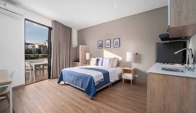 M301 - Studio with River View, A/C and Balcony