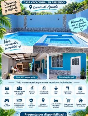 Villa utah in Carmen de Apicalá