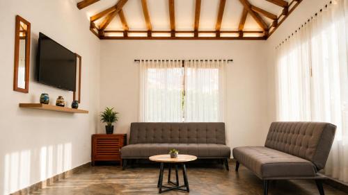 Cabaña familiar con 3 dormitorios y baños privados in Villa de Leyva