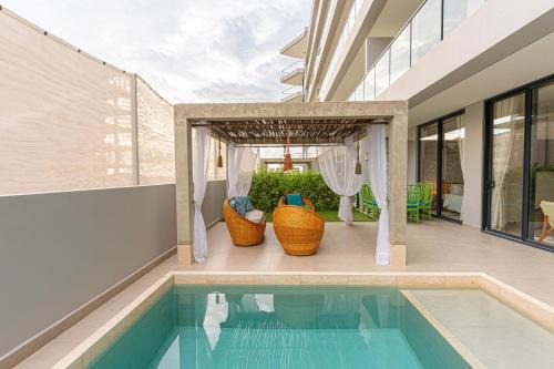 Bohemian 2BR - Morros Kai - Private pool & parking in Cartagena de Indias
