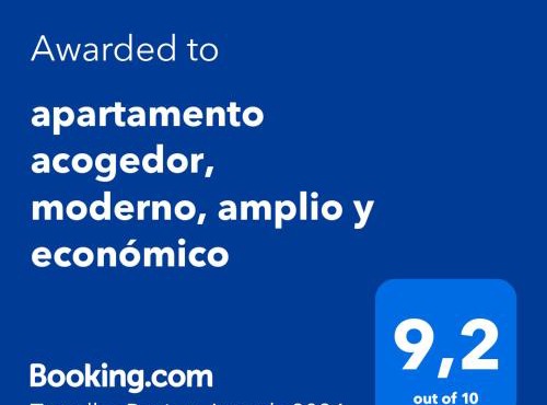 apartamento acogedor, moderno, amplio y económico
